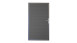 planeo Gardence Metallic - Porte aluminium universelle gris Anthracite avec cadre en aluminium Anthracite
