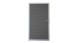 planeo Gardence Metallic - Porte aluminium universelle gris Anthracite avec cadre en aluminium